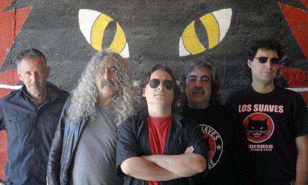 A banda de rock ourensá, Los Suaves.