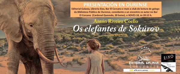 Convite ao encontro dos lectores con Antón Riveiro en Ourense.